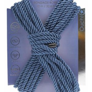 Ouch Bondage Rope 10 Meter Nylon - Navy Blue