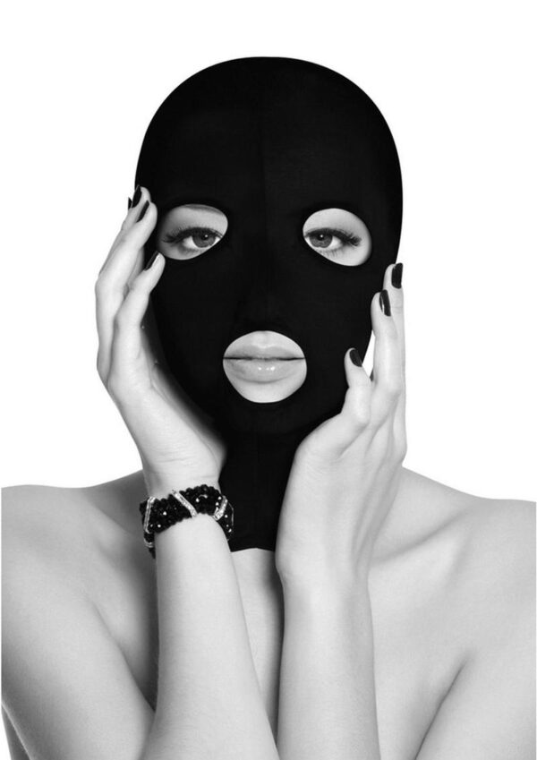 Ouch! Subversion Mask with Open Mouth and Eyes - Black - Image 3