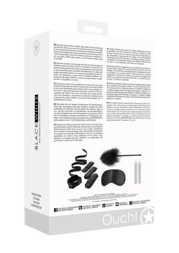 Ouch! Bed Bindings Restraint Kit - Black - Image 4