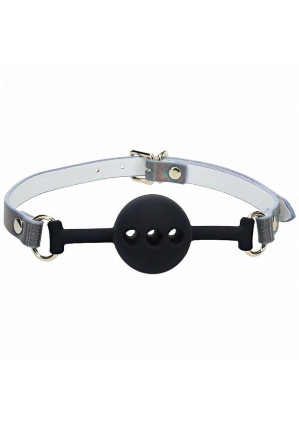 Ouch! Paris Collection Silicone Ball Gag - Black - Image 2