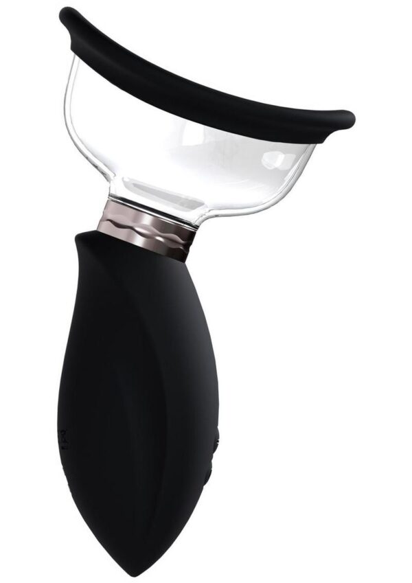 Pumped Arousing Automatic 5 Speed Silicone Rechargeable Vulva Clitoral Nipple and Breast Pump - Black - Image 2