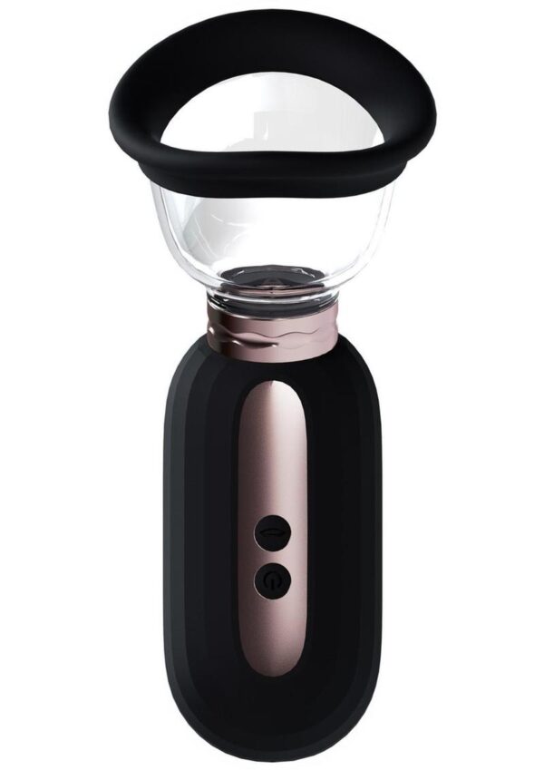 Pumped Dazzling Automatic 5 Speed Silicone Rechargeable Vulva Clitoral Nipple and Breast Pump - Black - Image 2