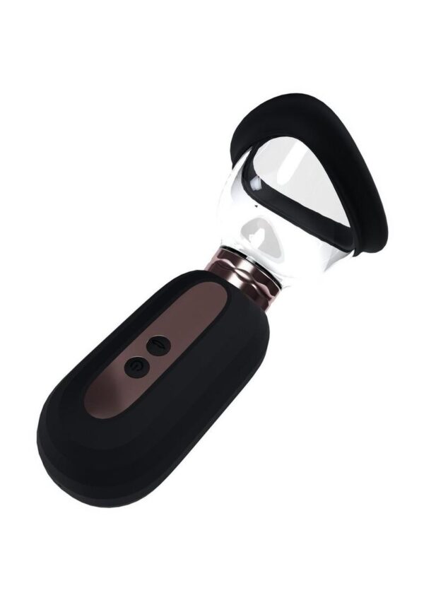 Pumped Dazzling Automatic 5 Speed Silicone Rechargeable Vulva Clitoral Nipple and Breast Pump - Black - Image 3