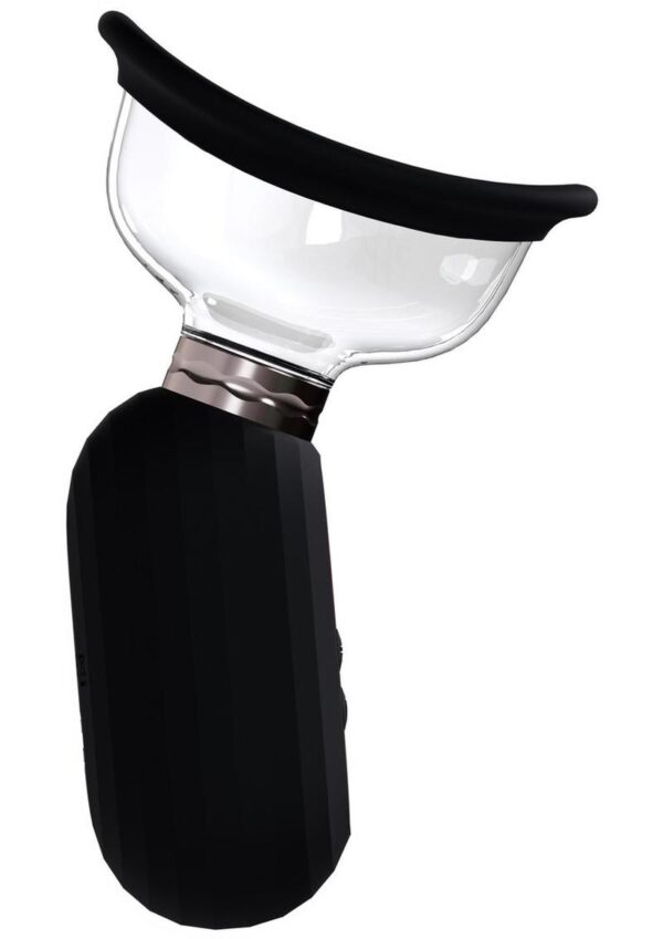 Pumped Dazzling Automatic 5 Speed Silicone Rechargeable Vulva Clitoral Nipple and Breast Pump - Black - Image 4