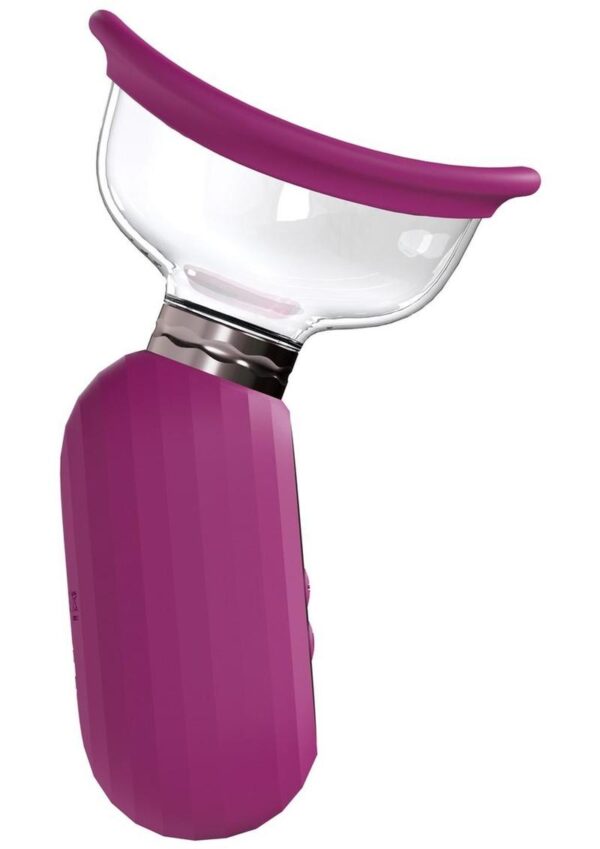 Pumped Dazzling Automatic 5 Speed Silicone Rechargeable Vulva Clitoral Nipple and Breast Pump - Pink - Image 2