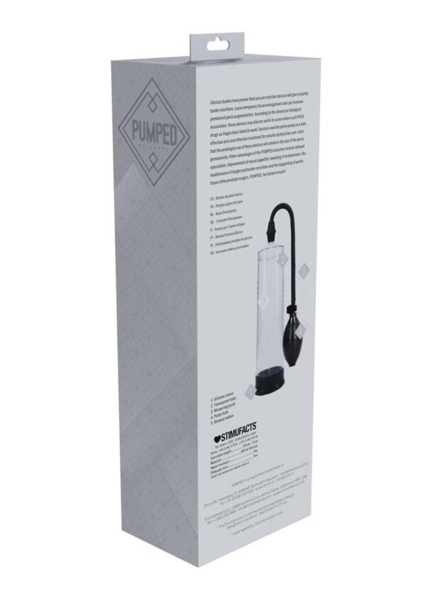 Pumped Basic Pump 1 Water Resistant Silicone Penis Pump - Clear - Image 3