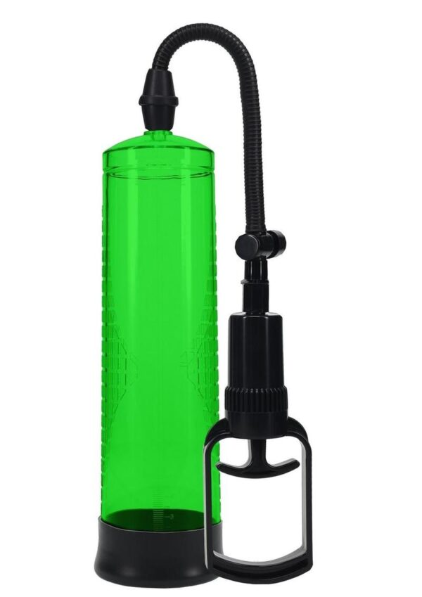 Pumped Basic Pump 2 Water Resistant Silicone Penis Pump - Green - Image 2