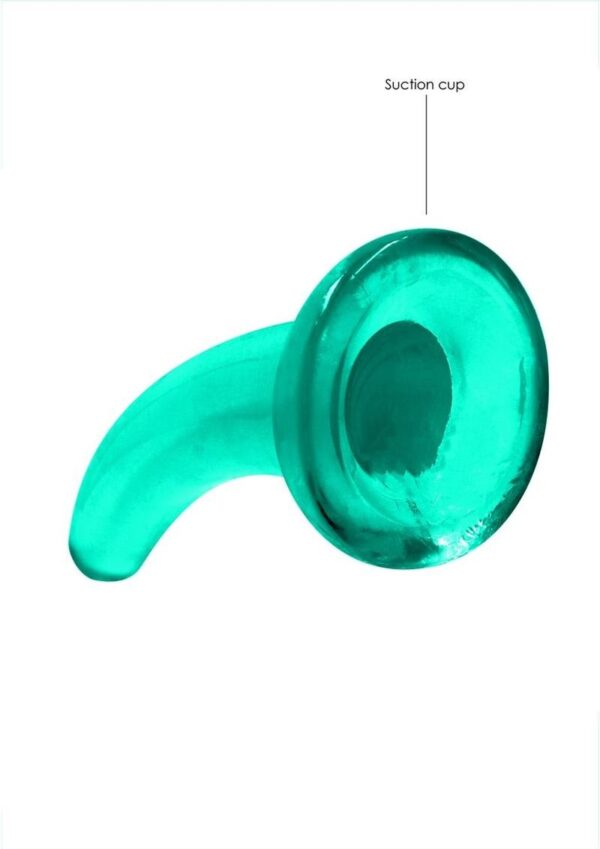 RealRock Crystal Clear Dildo with Suction Cup 5in - Image 3