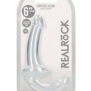 RealRock Crystal Clear Strapless Strap-On 6 - Clear