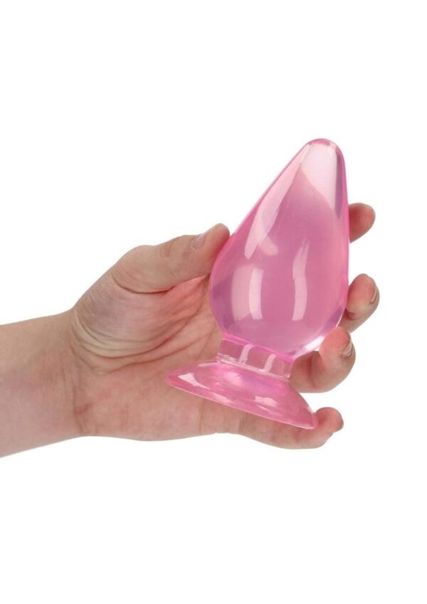 RealRock Crystal Clear Anal Plus 4.5in - Pink - Image 4