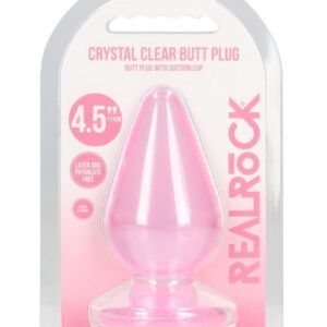 RealRock Crystal Clear Anal Plus 4.5in - Pink