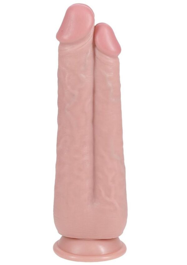 RealRock Ultra Realistic Skin Dual Penetration 9in/10in - Vanilla - Image 4