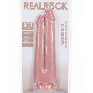 RealRock Ultra Realistic Skin Dual Penetration 9in/10in - Vanilla