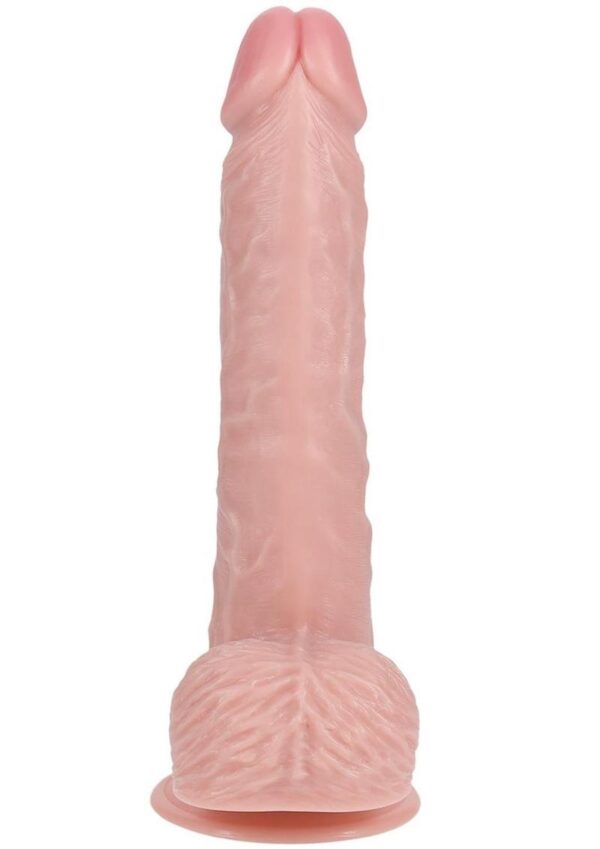 RealRock Vibrating Cock with Balls 7in - Vanilla - Image 4