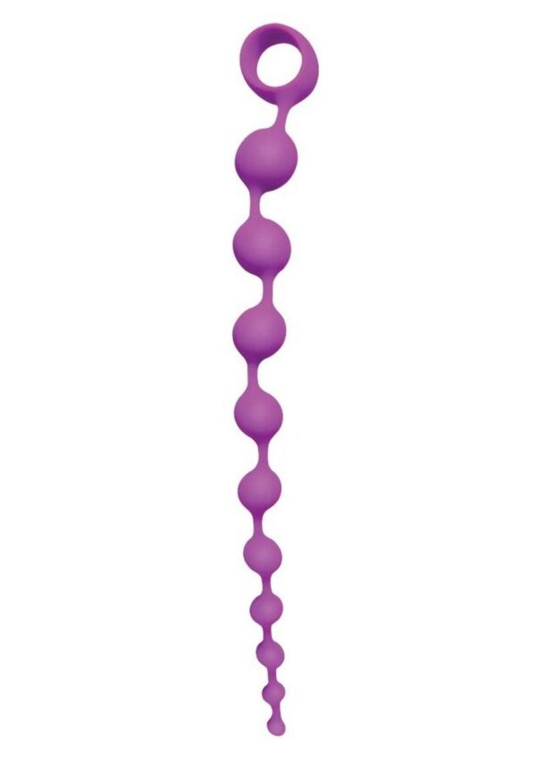 Selopa Beaded Adventure Silicone Anal Beads - Purple - Image 2