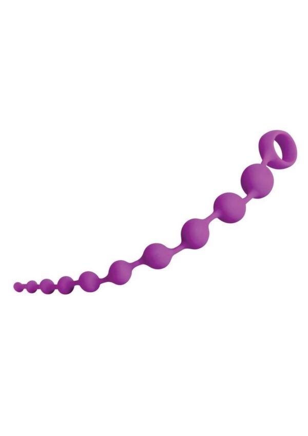 Selopa Beaded Adventure Silicone Anal Beads - Purple - Image 3