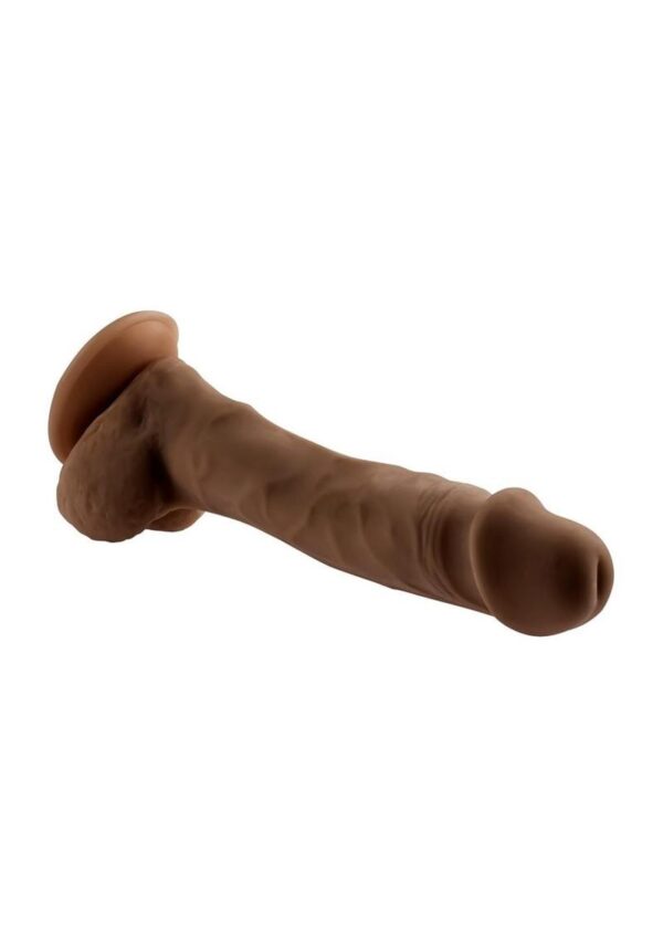 Selopa Natural Feel Dildo 6.5in with Balls - Chocolate - Image 3