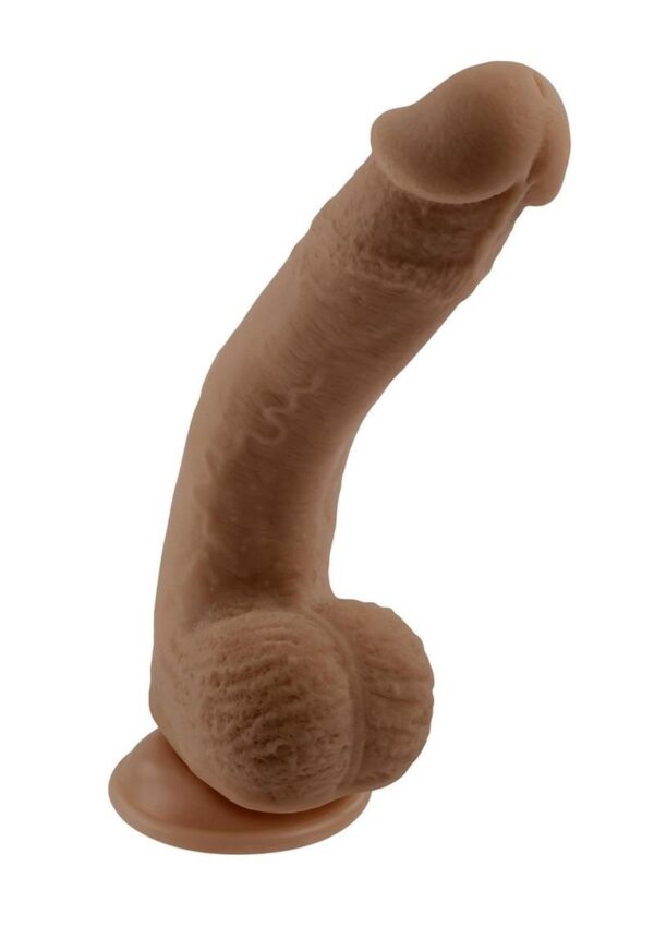 Selopa Natural Feel Flexskin Dildo 7in - Chocolate - Image 2