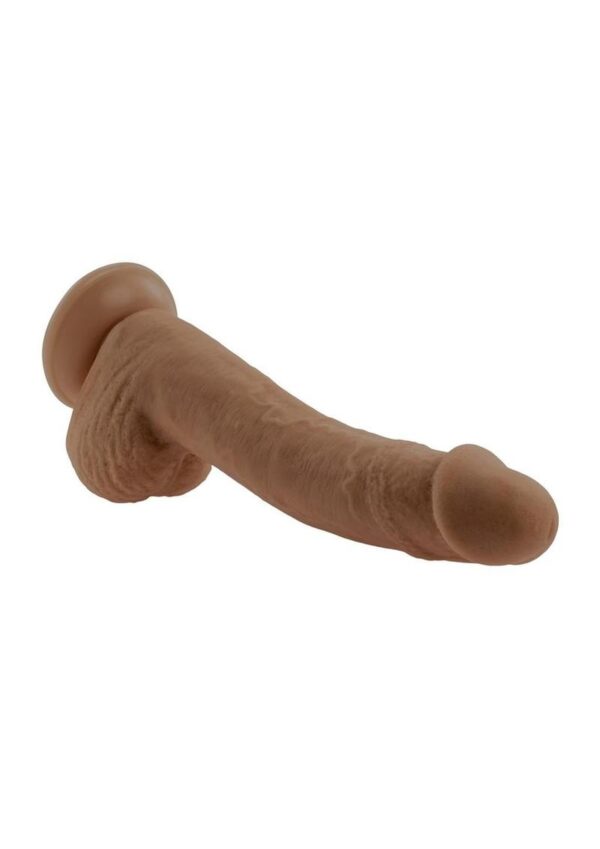 Selopa Natural Feel Flexskin Dildo 7in - Chocolate - Image 3