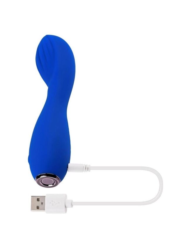 Selopa Sapphire G Rechargeable Silicone Vibrator - Blue - Image 4