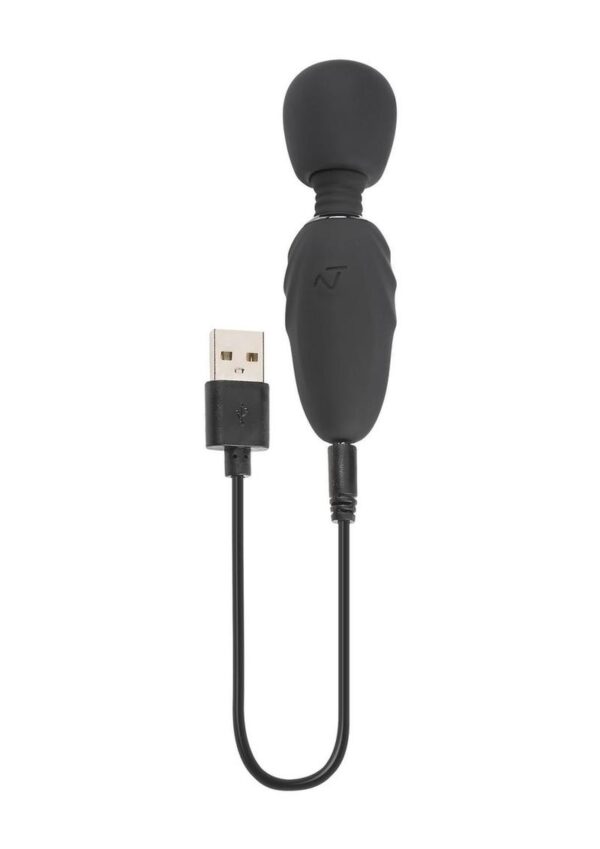 Selopa Buzz One Out Rechargeable Silicone Mini Wand - Black - Image 4