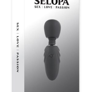 Selopa Buzz One Out Rechargeable Silicone Mini Wand - Black