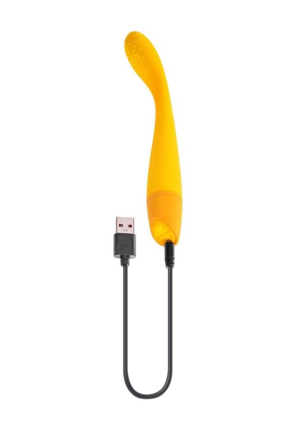 Selopa Lemon Squeeze Rechargeable Silicone G-Spot Vibrator - Yellow - Image 4