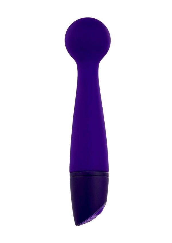Selopa Gumball Rechargable Silicone Vibrating Wand - Purple - Image 2