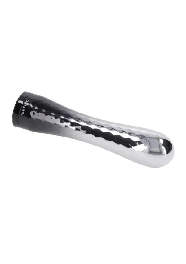 Selopa Silverado Rechargeable Silicone Vibrator - Silver - Image 2