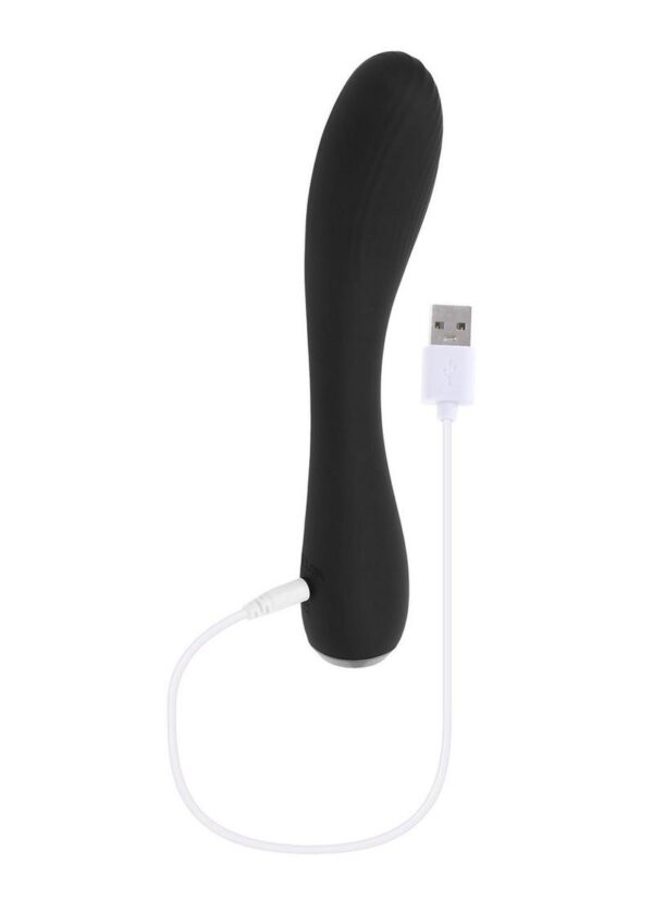 Selopa Midnight Magic Rechargeable Silicone Vibrator - Black - Image 4