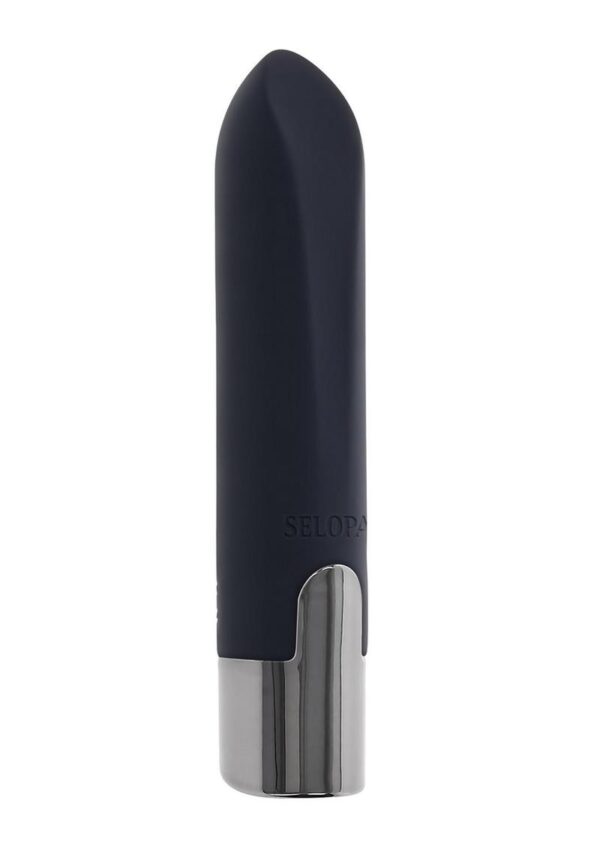 Selopa Little Buddy Rechargeable Silicone Bullet - Black - Image 2