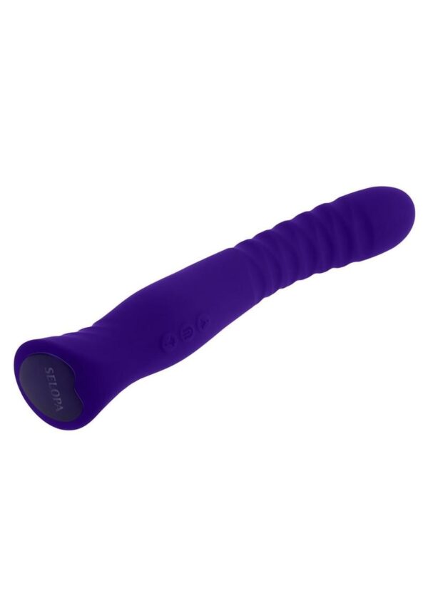 Selopa Trixxie Rechargeable Silicone Vibrator - Purple - Image 3