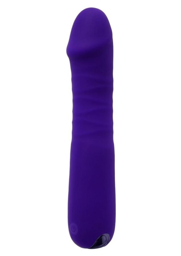 Selopa Ambition Rechargeable Silicone Thrusting Vibrator - Purple - Image 2
