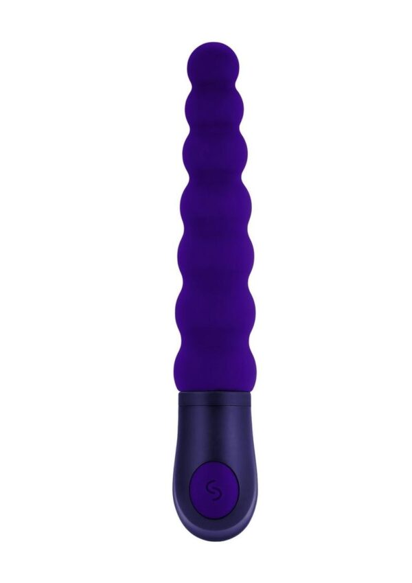 Selopa Beaded Beauty Silicone Vibrator - Purple - Image 2