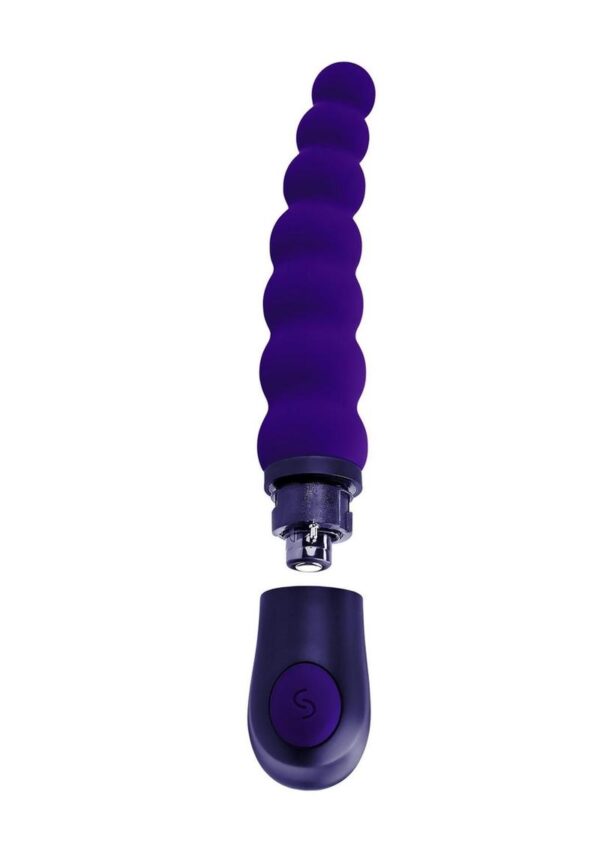 Selopa Beaded Beauty Silicone Vibrator - Purple - Image 4
