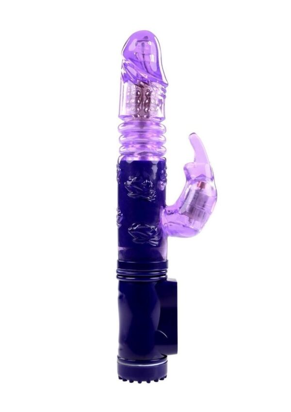 Selopas Bunny Thruster Rechargeable Rabbit Vibrator - Purple - Image 2