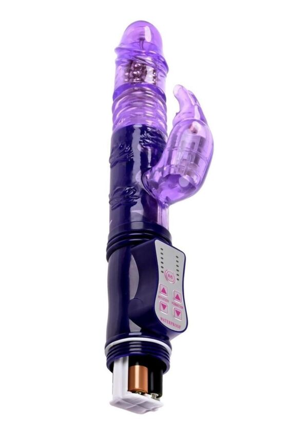 Selopas Bunny Thruster Rechargeable Rabbit Vibrator - Purple - Image 4