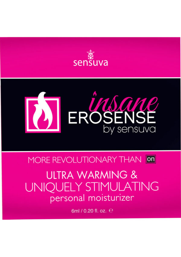 Sensuva Erosense Insane Ultra Warming and Stimulating Personal Moisturizer 6ml 100 Per Bowl