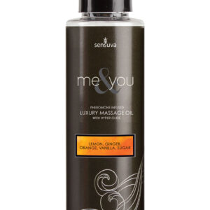 Me and You Pheromone Infused Luxury Massage Oil Lemon Ginger Orange Vanilla Sugar 4.2oz