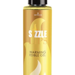 Sizzle Lips Warming Edible Massage Oil Pina Colada 4.2oz