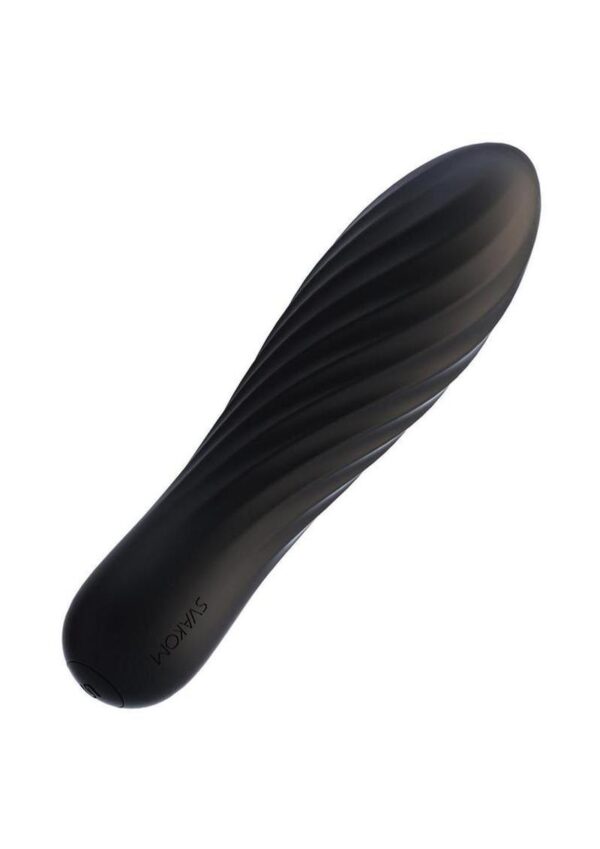 Svakom Tulip Rechargeable Silicone Bullet - Black - Image 2