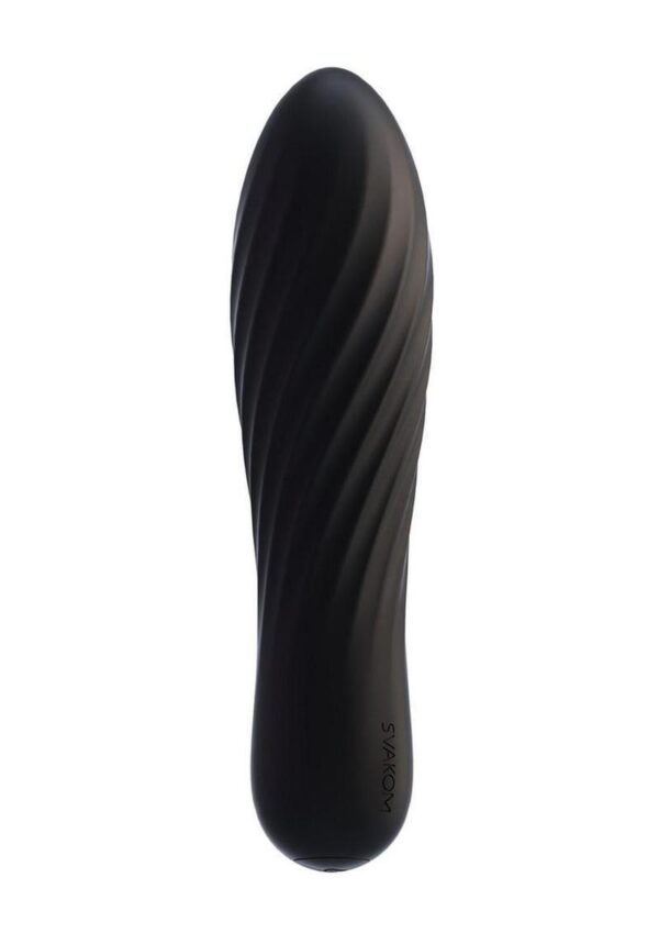 Svakom Tulip Rechargeable Silicone Bullet - Black - Image 3