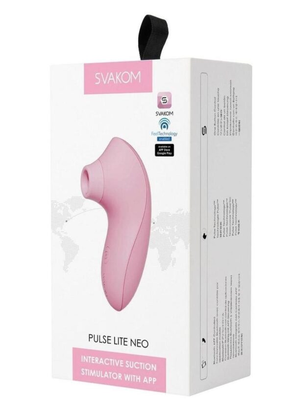 Svakom Pulse Lite Neo Interactive Suction Stimulator - Pale Rosette