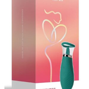 Scioness Sucking and Licking Rechargeable Silicone Clitoral Stimulator - Green