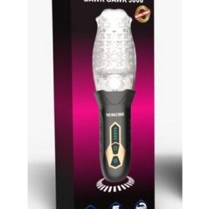 The Male Rose Gawk Gawk 3000 Rechargeable Rotating Masturbator - Black/Clear