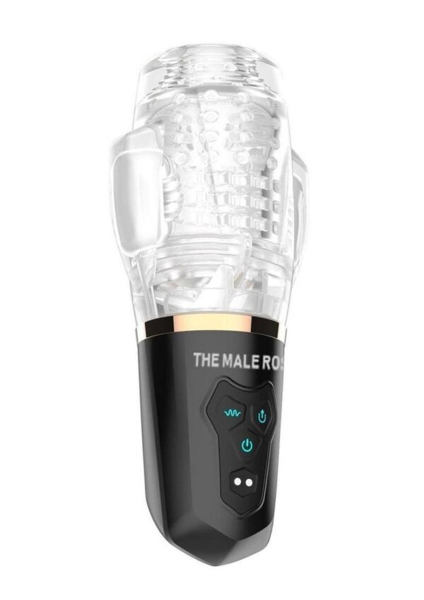 The Male Rose 2 Rechargeable Sucking Masturbator - Black/Clear - Image 2