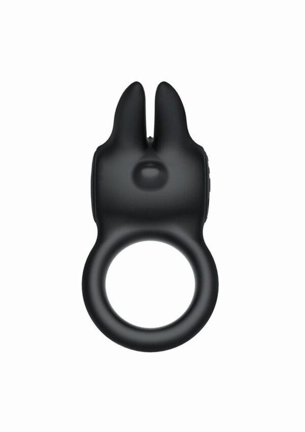 The Rabbit Company The Rabbit Love Ring Rechargeable Silicone Couples Ring - Black - Image 4
