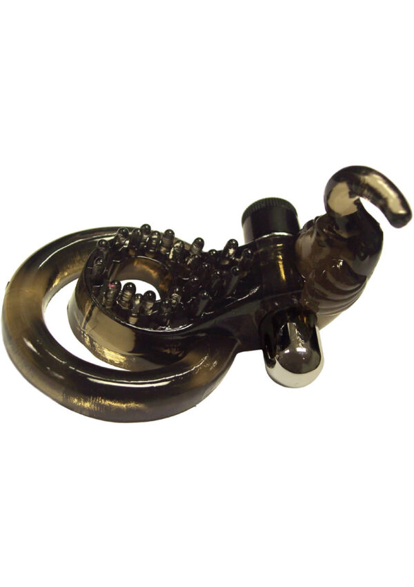 XTREME XTASY BLACK ELEPHANT VIBRATING COCK RING WATERPROOF - Image 2