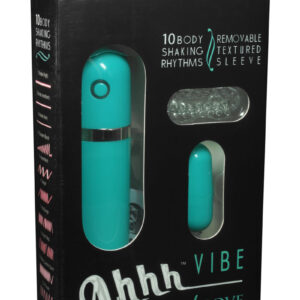 Ahhh Vibrating Bullet Of Love with Wired Remote Control - Teal