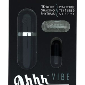 Ahhh Vibrating Bullet Of Love with Wired Remote Control - Black